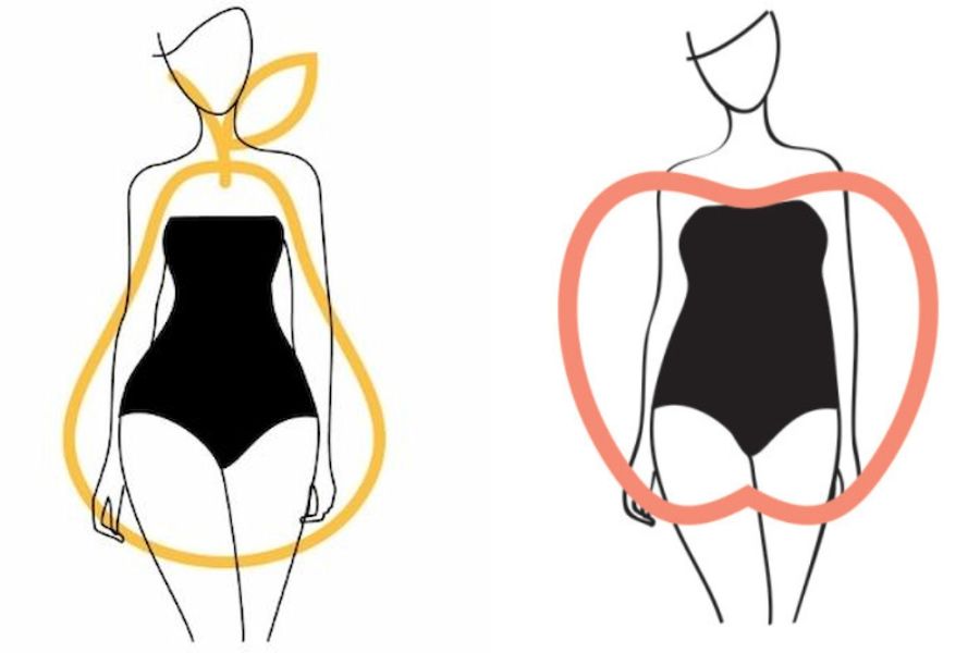 Dáng người quả lê và dáng người quả táo