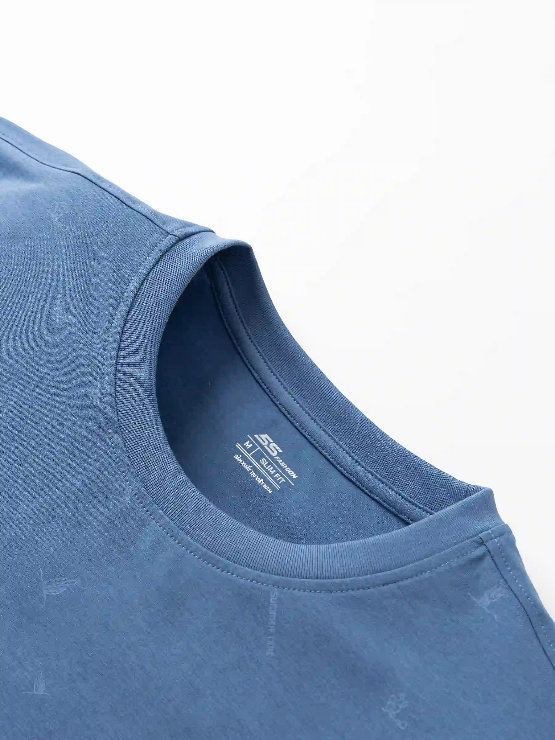 Áo Thun Nam 5S Fashion Họa Tiết Phom Slimfit ATS25057