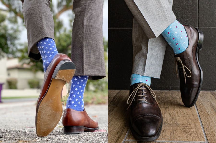 Dress Sock hoạ tiết phối màu