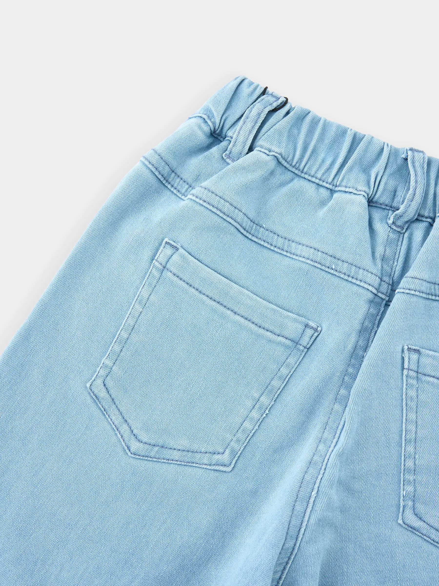 Quần Jean Bé Gái Ống Suông Thêu Hoa 5S FASHION Phom Regular G0QJE25004