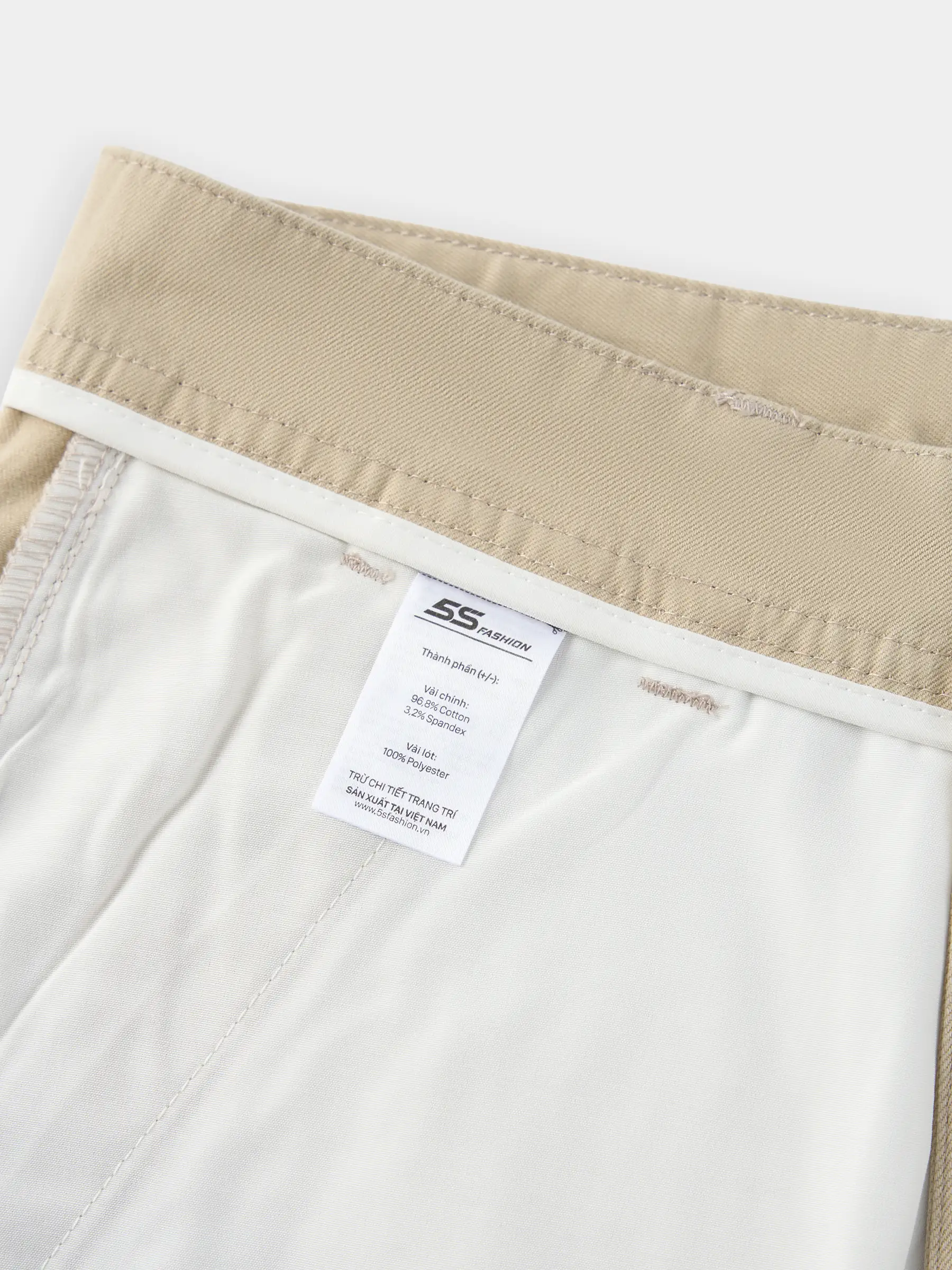 Quần Short Kaki Nam 5S Fashion Chất Cotton Phom Regular M0QSK26012