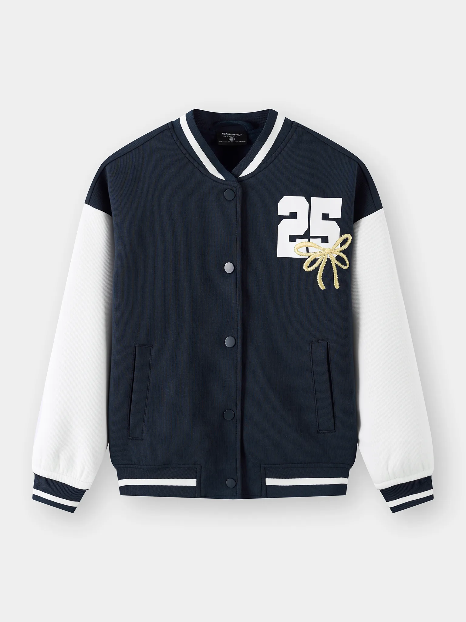 Áo Khoác Bomber Bé Gái 5S Fashion Can Phối G0AKB25007