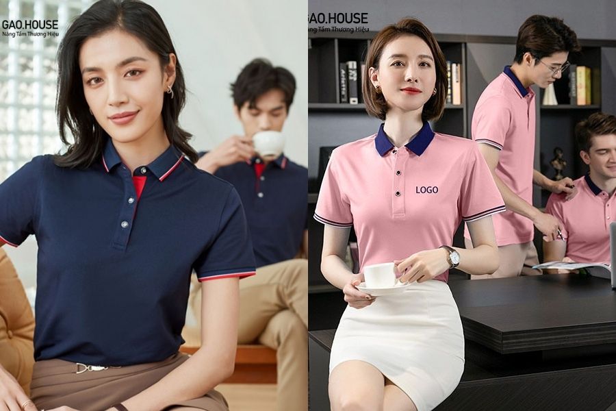 Áo thun đồng phục Gạo House làm từ chất vải sợi tre thoáng mát, an toàn.