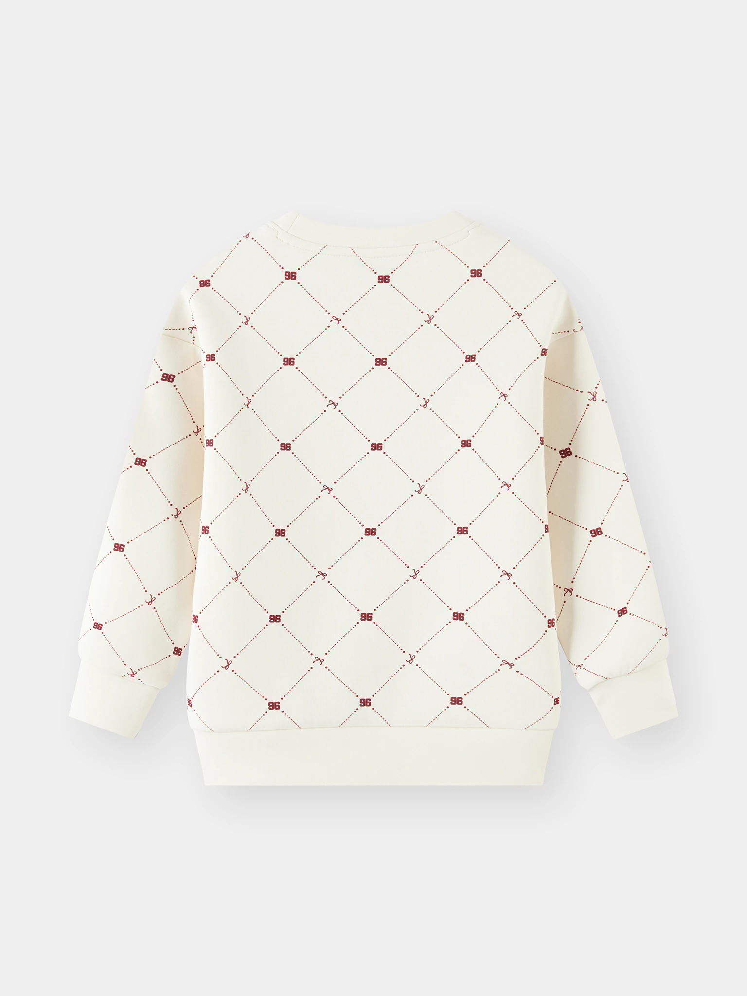 Áo Nỉ Bé Gái 5S Fashion Họa Tiết Monogram Phom Regular GBANI25004