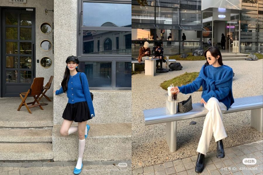 màu trang phục hợp mệnh thuỷ ngày tết 