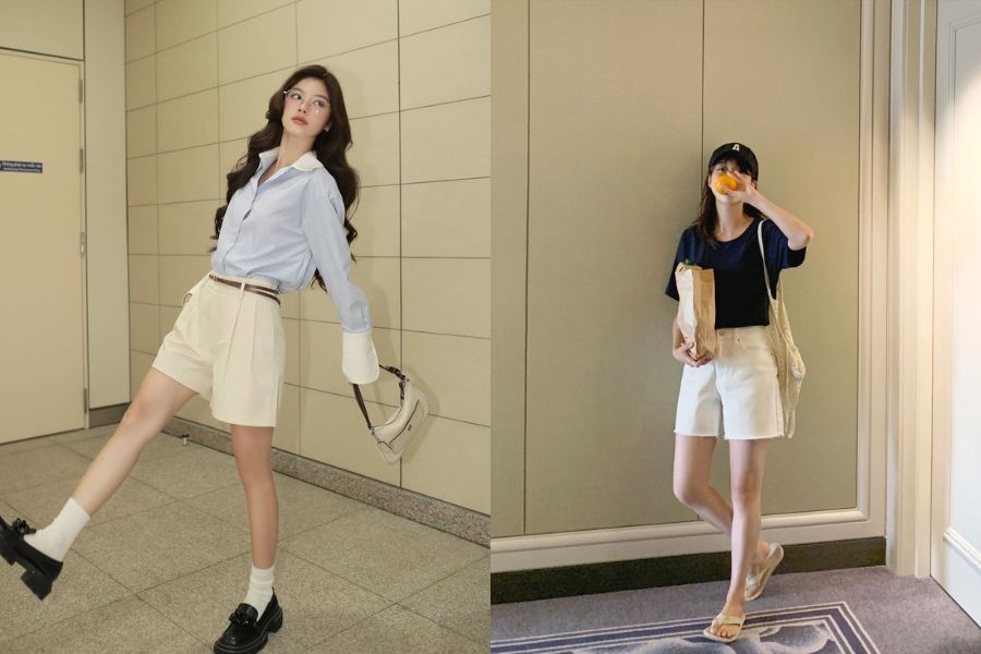 Thời trang du lịch cùng quần short