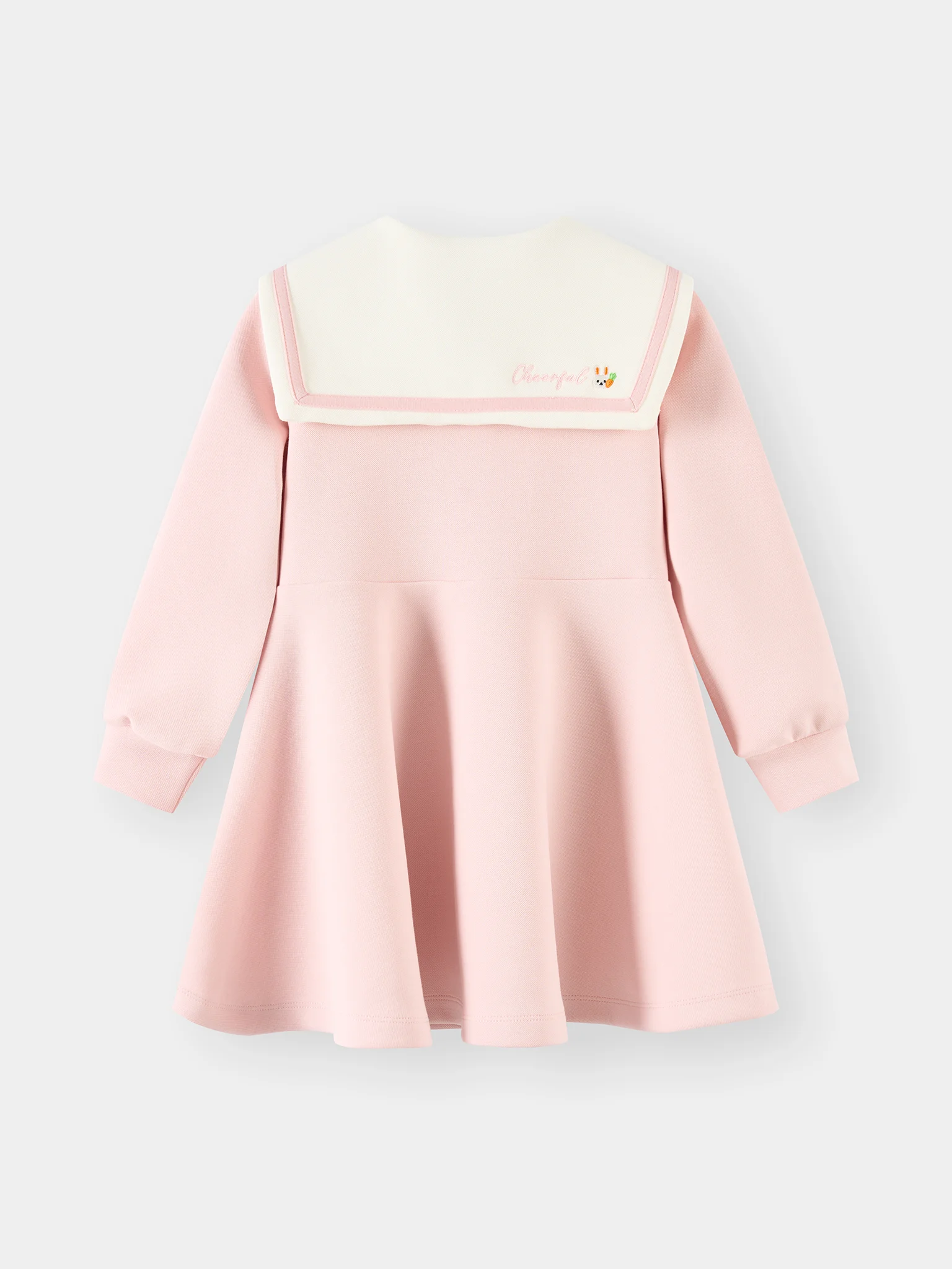 Váy Bé Gái 5S Fashion Cổ Thủy Thủ Thêu Hình Thỏ Dễ Thương G0VAY25007