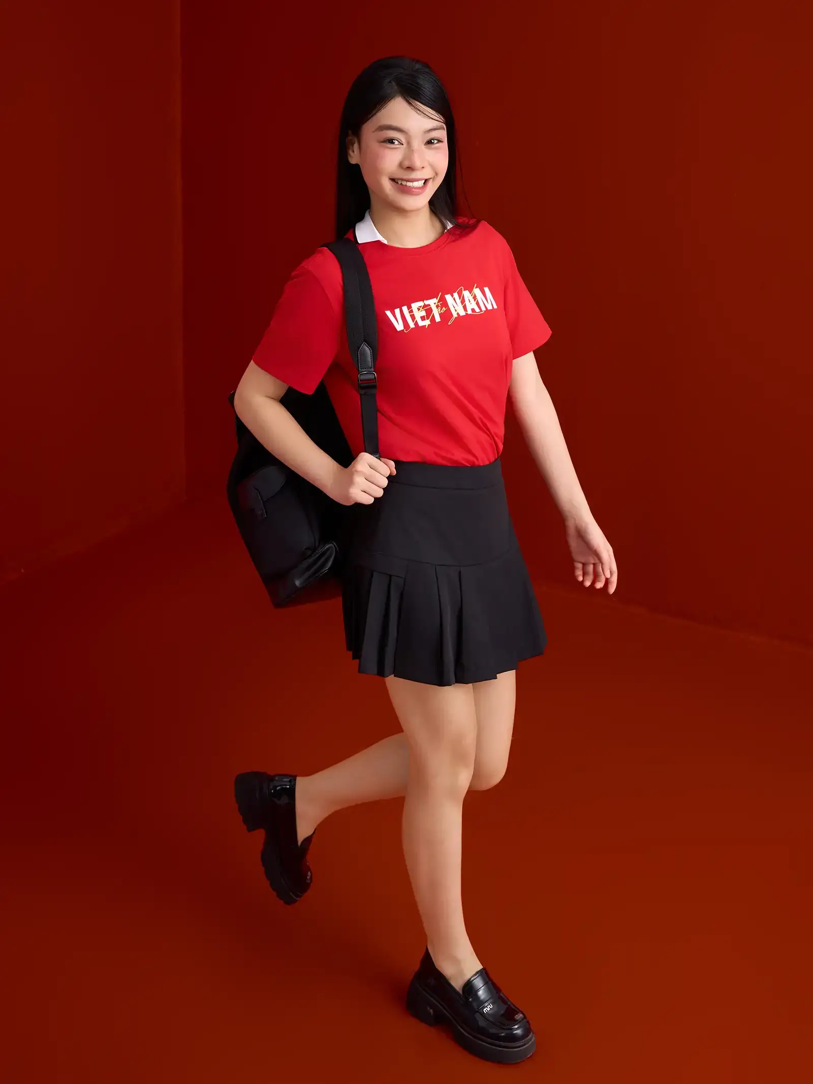 Áo Thun Unisex 5S Fashion Cotton Phom Casual Fit, Tự Hào Việt Nam U0ATS26051