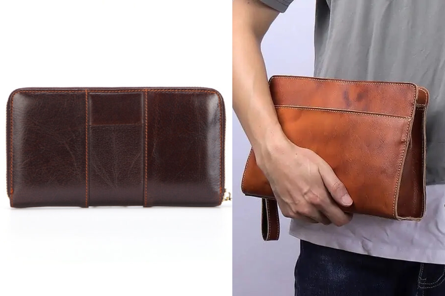 Ví kẹp nách nam GENTO Leather