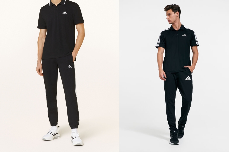 Nam tính cùng áo polo nam và quần Track Pants