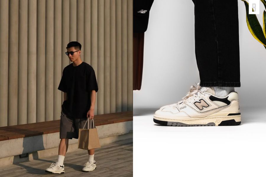 Mẫu giày New Balance 550 ‘Cream Black’