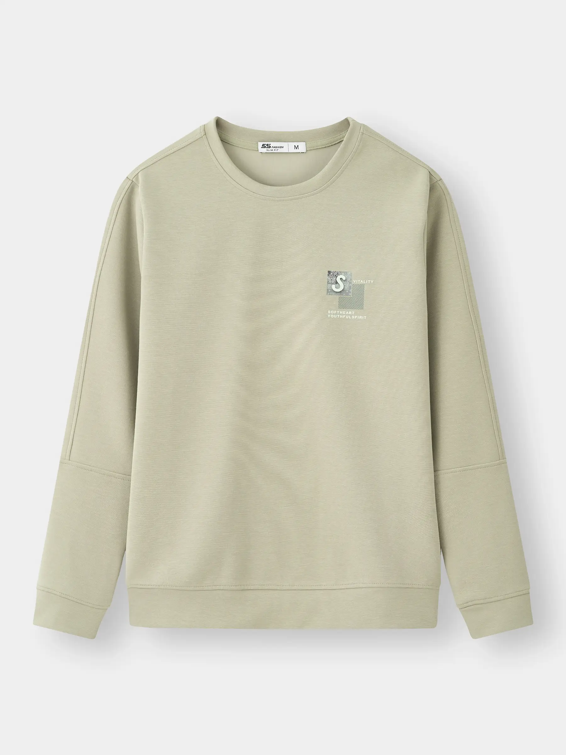 Áo Nỉ Nam 5S FASHION Vải Cao Cấp In Basic Slimfit M0ANI25007