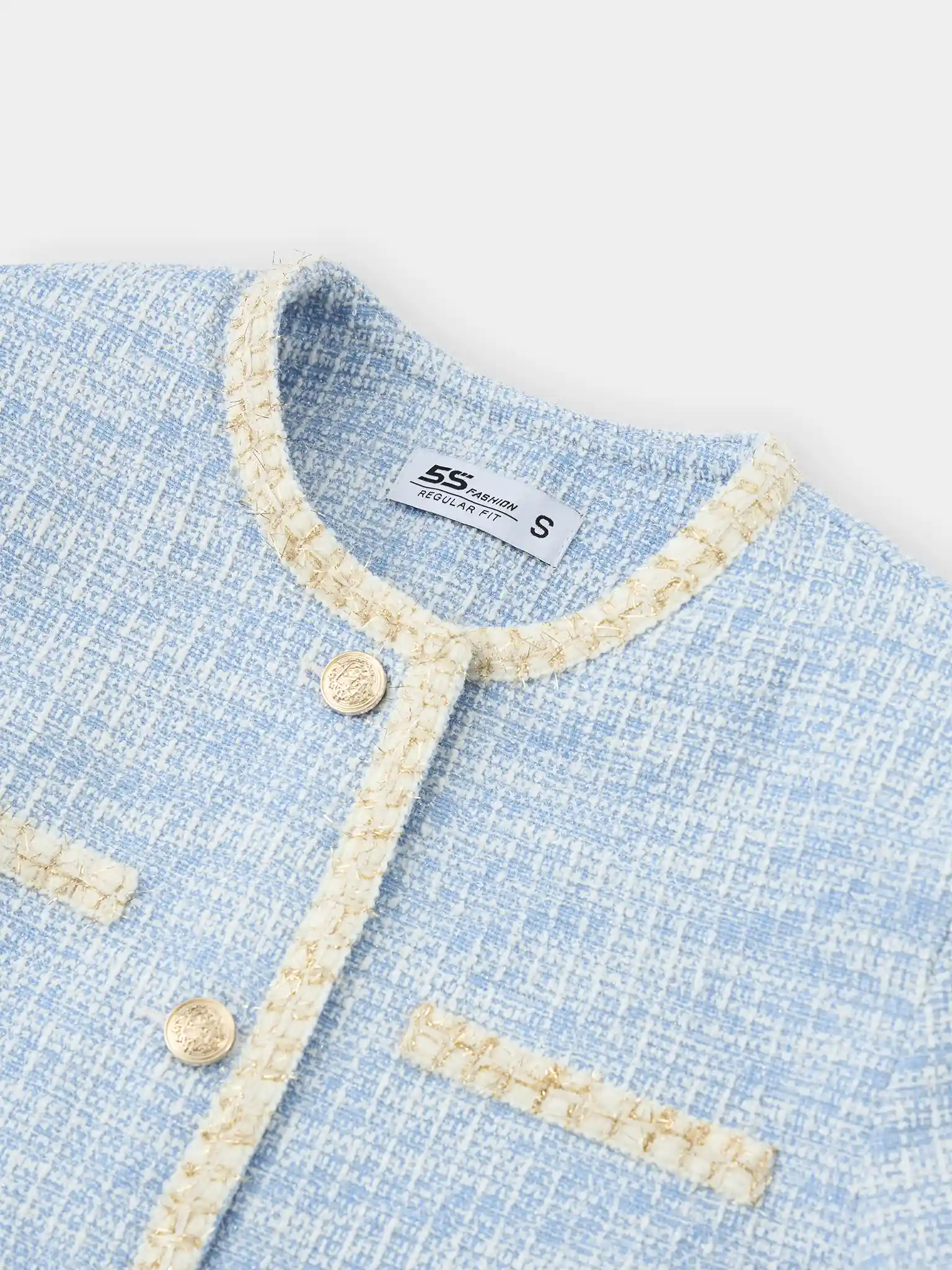 Áo Khoác Blazer Dạ Tweed 5S Fashion Nữ Tính, Thanh Lịch W0AKH25004