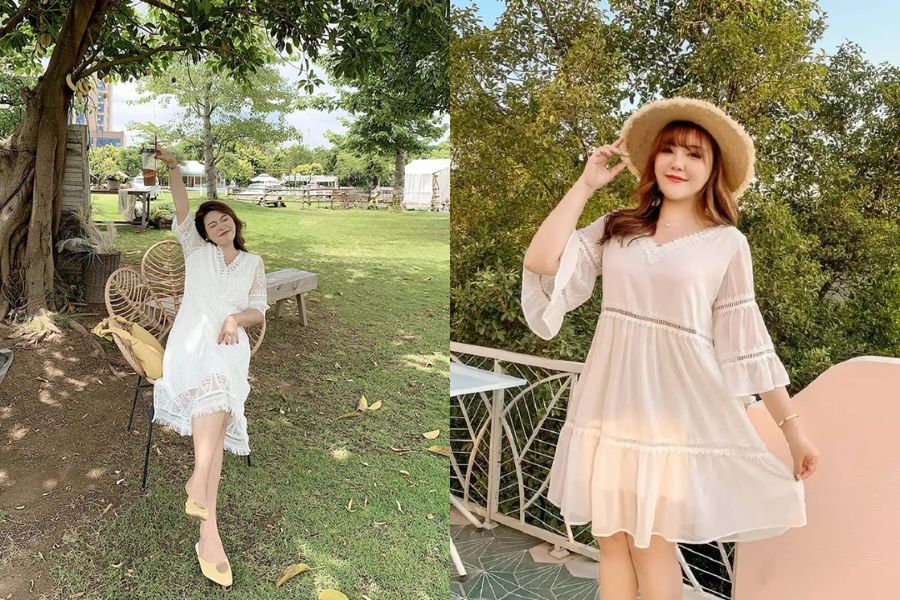 váy maxi ngắn đi biển