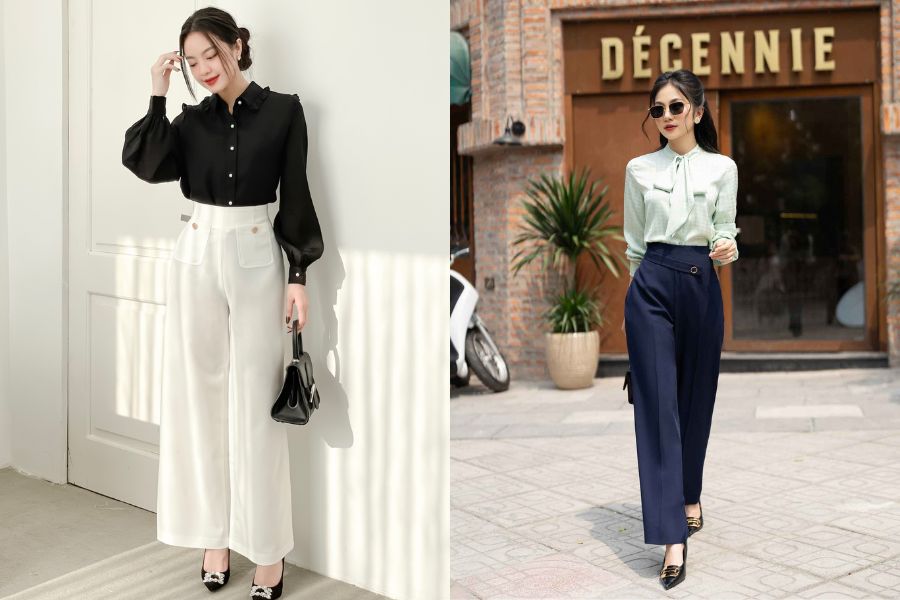 Outfit này mang đến sự chuyên nghiệp nhưng vẫn không làm mất đi nét mềm mại