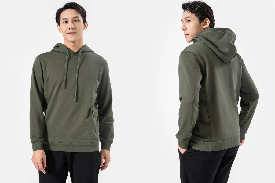  Hoodie xanh rêu local brand Coolmate 