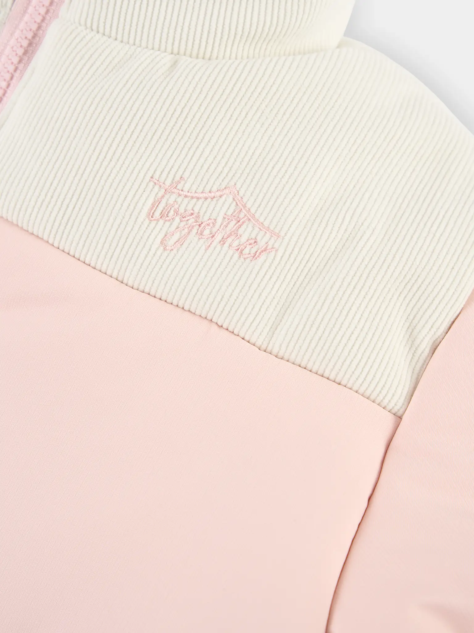 Áo Phao Cho Bé Can Phối Nhung Cổ Trụ 5S Fashion K0PHF25001