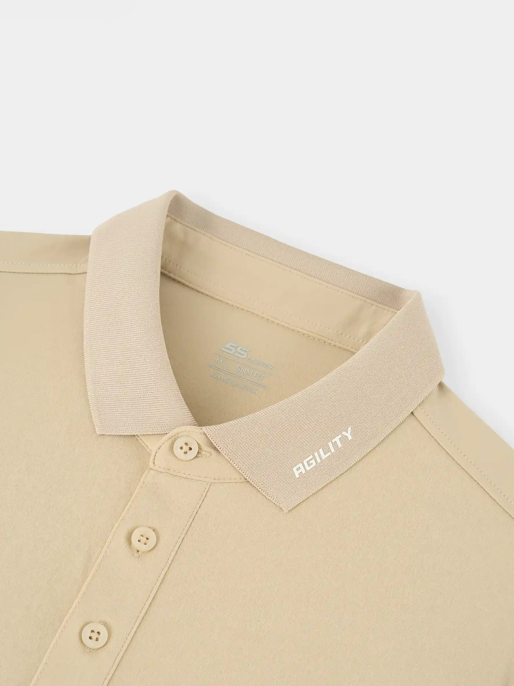 Áo Polo Nam 5S Fashion In Chữ Cổ Áo Đơn Giản Slimfit APC25059