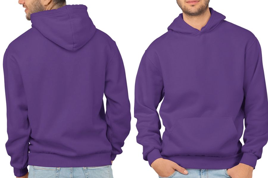 Áo hoodie màu tím VÊNH