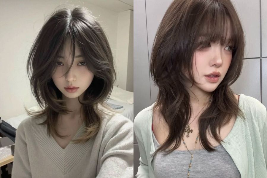 Kiểu tóc tạo nên một hiệu ứng phân tầng cực kỳ rõ nét