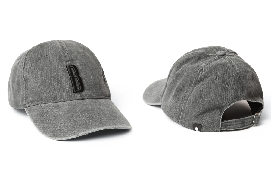 Mũ Embroidered Cap in Anthracite - Brooklyn Brand