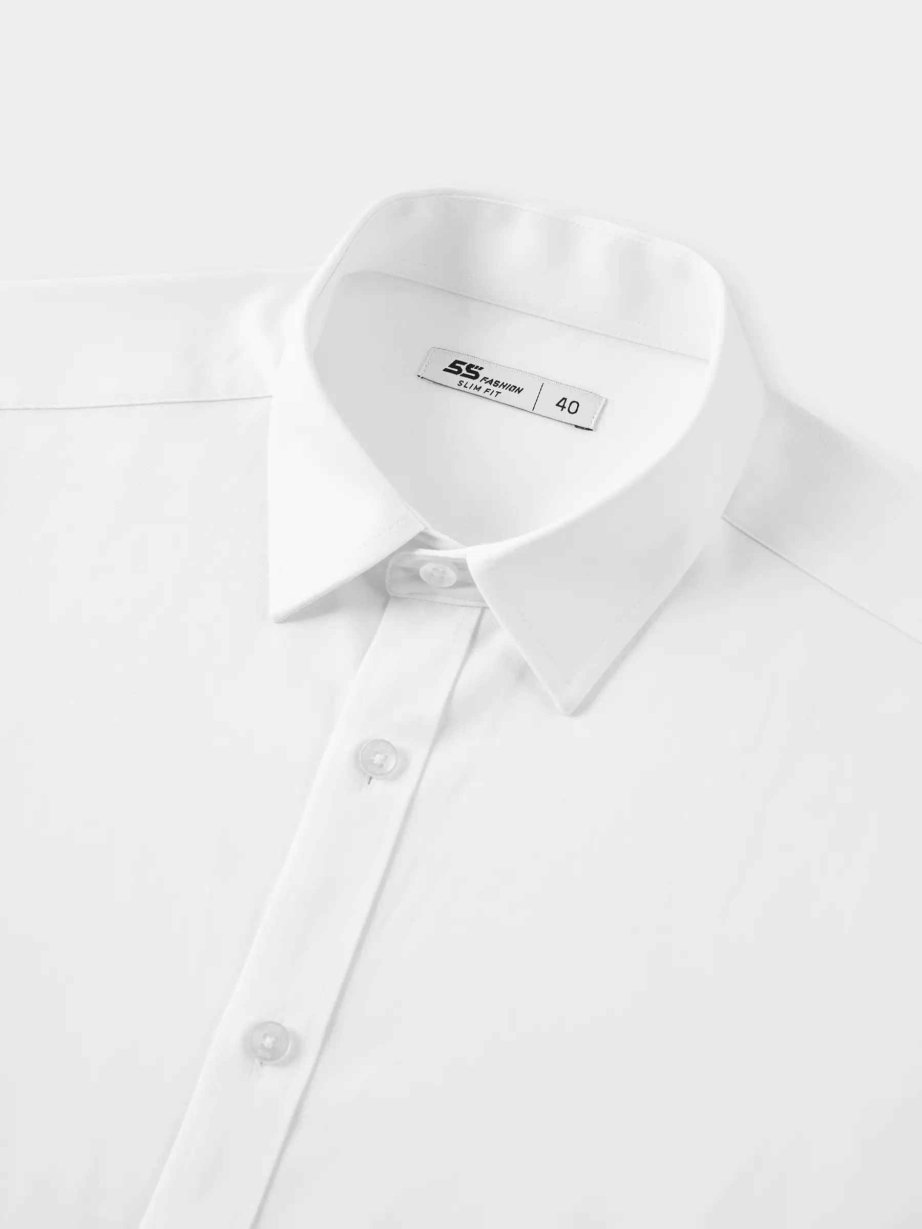 Áo Sơ Mi Nam 5S Fashion Màu Trắng Phom Slimfit M0ASM25018