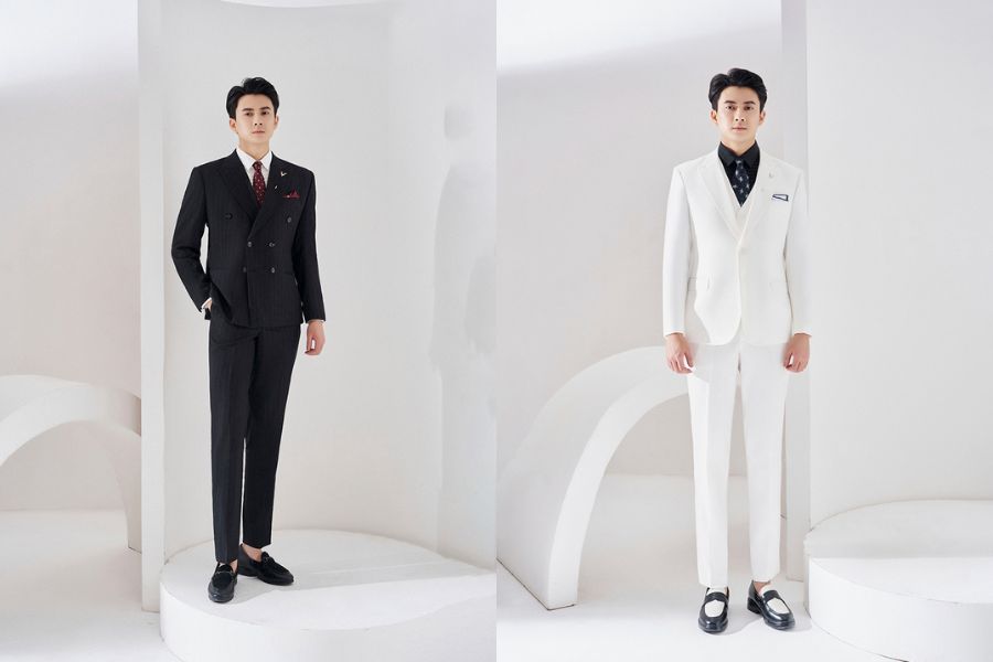 Vest cưới màu trắng tinh khôi tại RubyMen