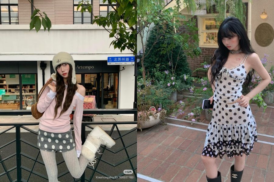 Họa tiết chấm bi trở lại đường đua