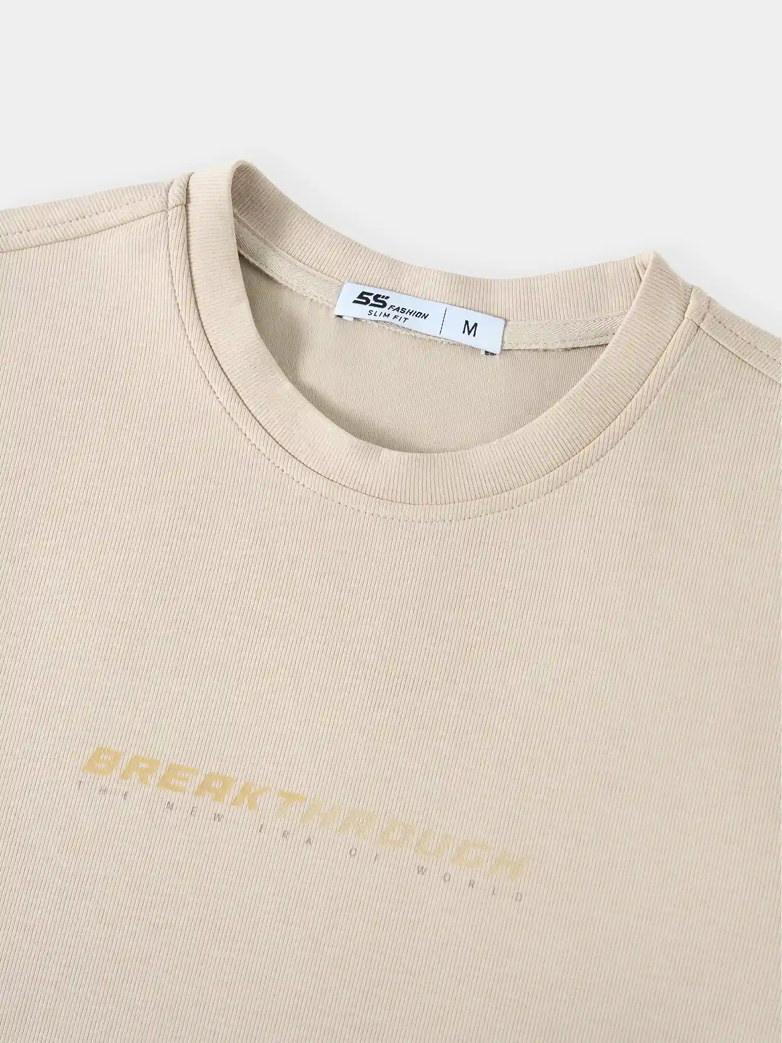 Áo Nỉ Nam 5S Fashion Cổ Tròn In Basic Phom Slimfit MBANI25010