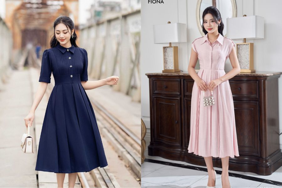 Đầm sơ mi quốc dân