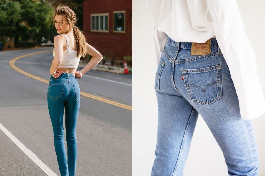 Chọn size quần jean nữ theo số đo vòng 3
