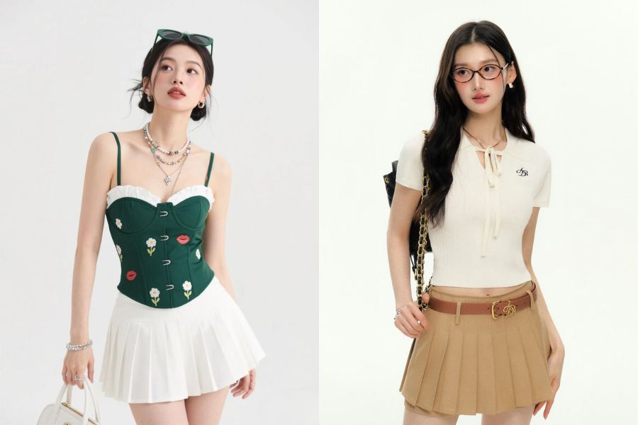 mẹo chọn quần áo và phụ kiện phong cách Coquette