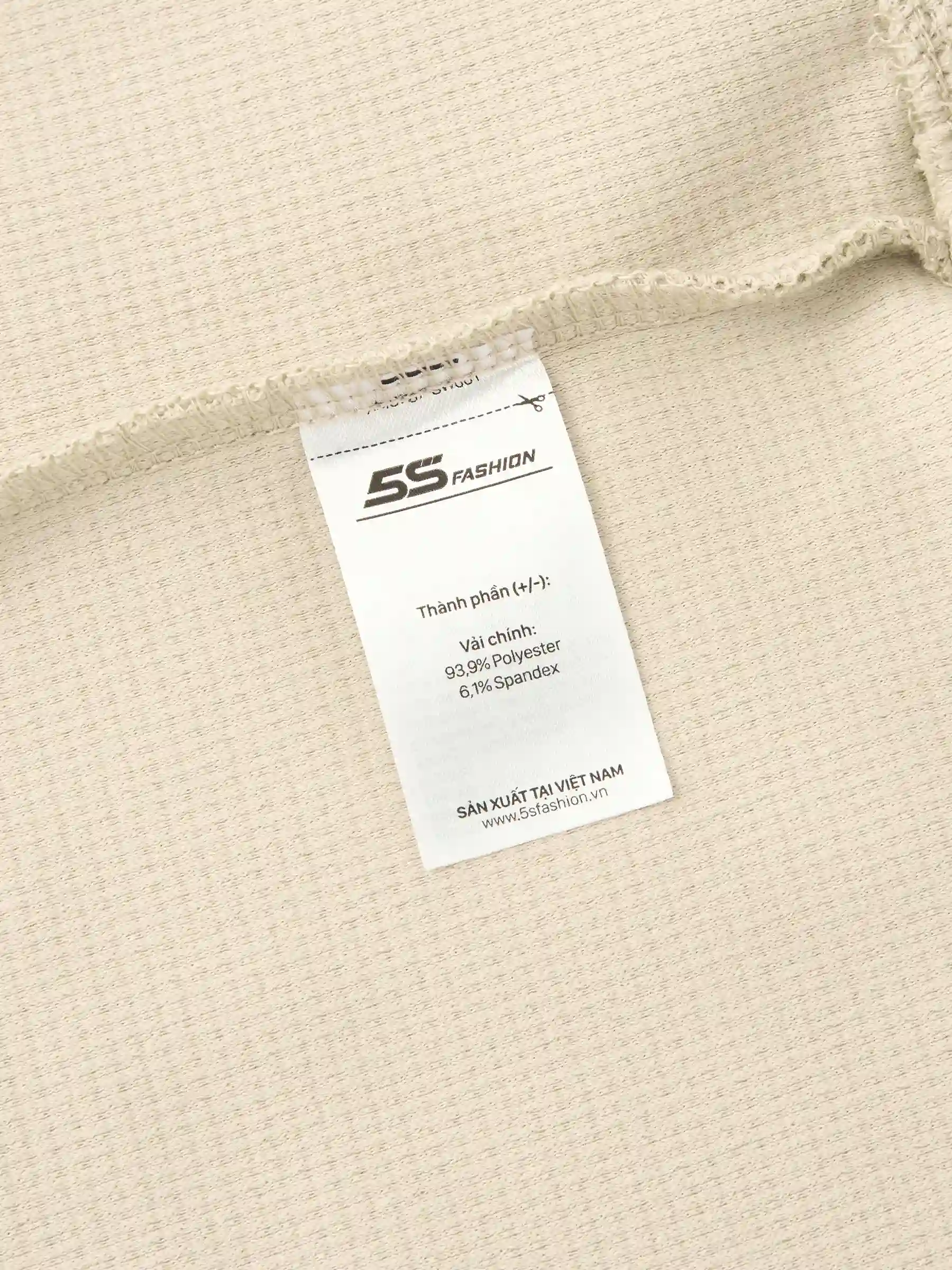 Áo Nỉ Nam 5S Fashion Vải Hiệu Ứng Phom Slimfit M0ANI25002