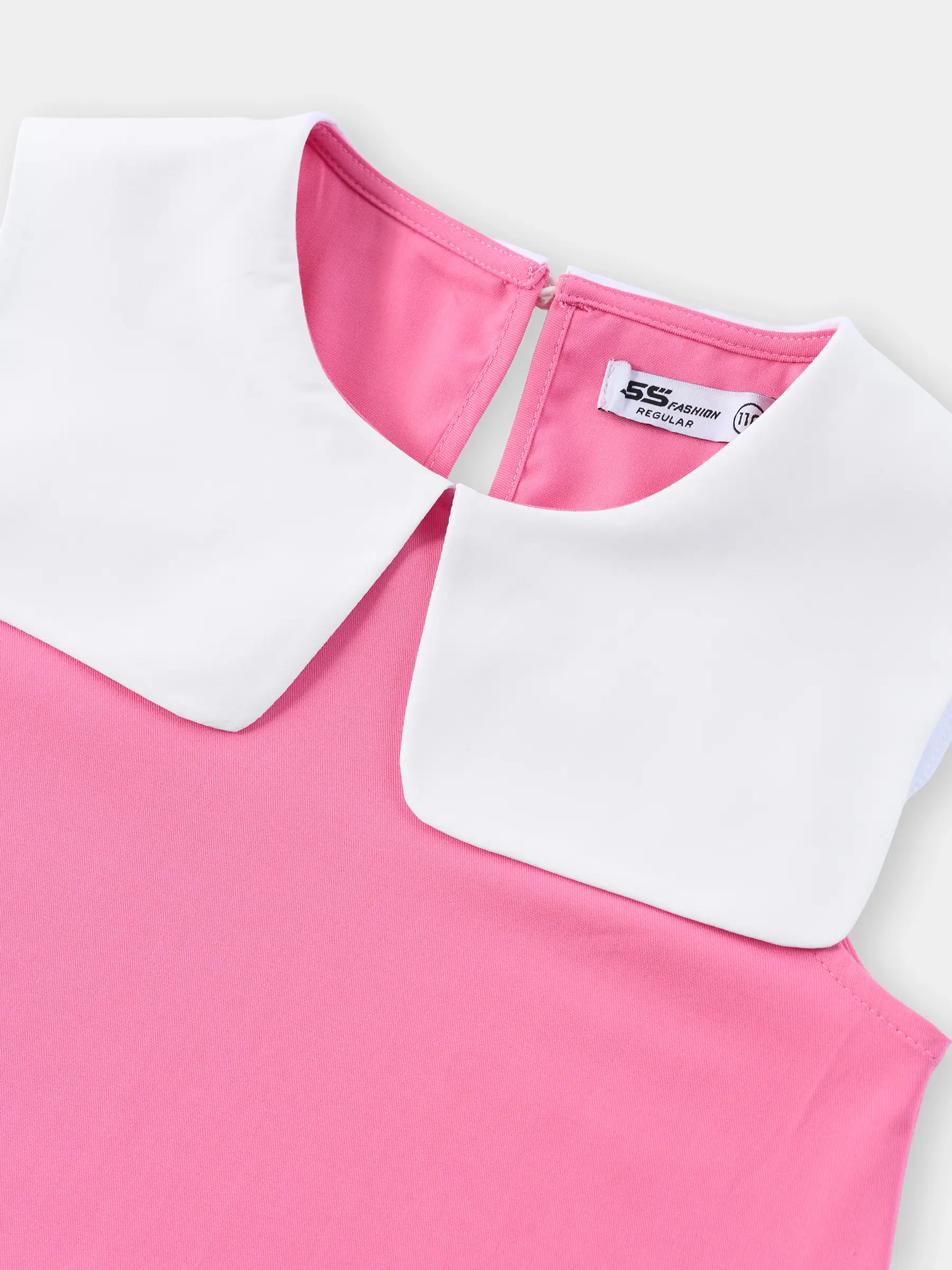 Váy Sát Nách Bé Gái 5S Fashion Cổ Sen Phối Dễ Thương G0VAY26009