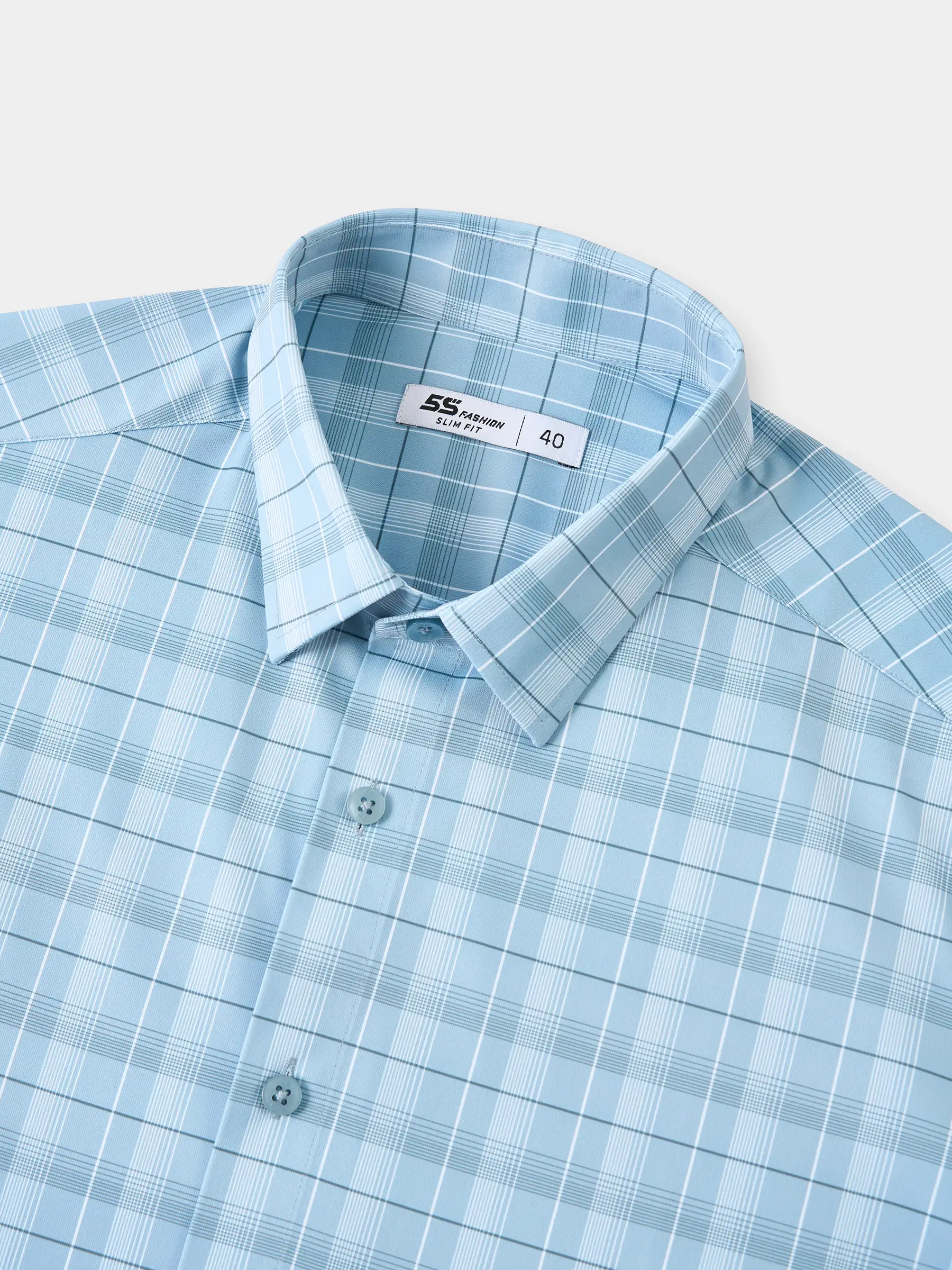 Áo Sơ Mi Nam 5S Fashion Kẻ Ô Phom Slimfit M0ASC26055