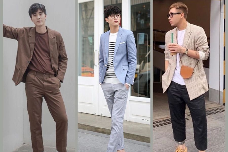 Quần kaki phối cùng áo khoác blazer