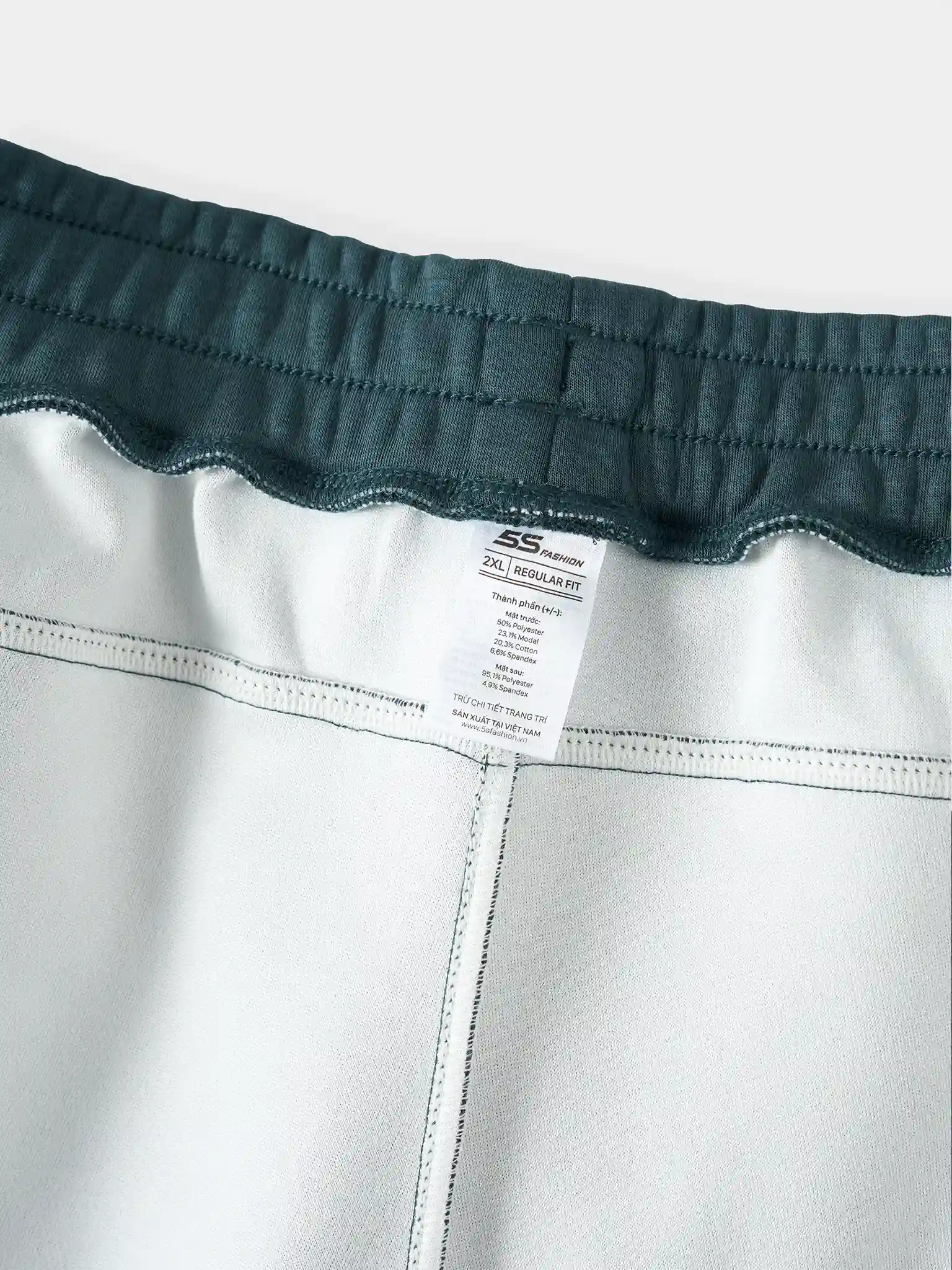 Quần Nỉ Nam 5S Fashion Trơn Phom Regular Cạp Chun MBQNI25006