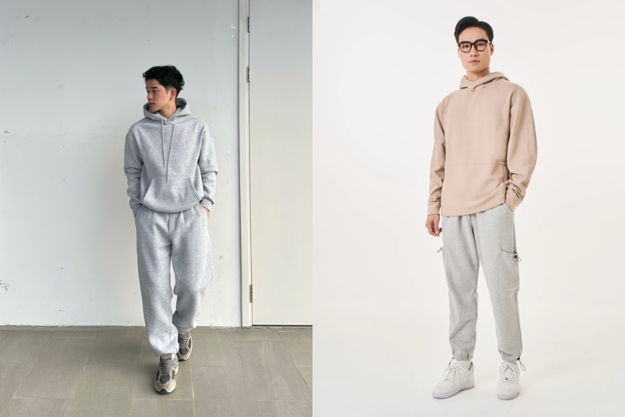 Kết hợp áo hoodie cùng quần jogger