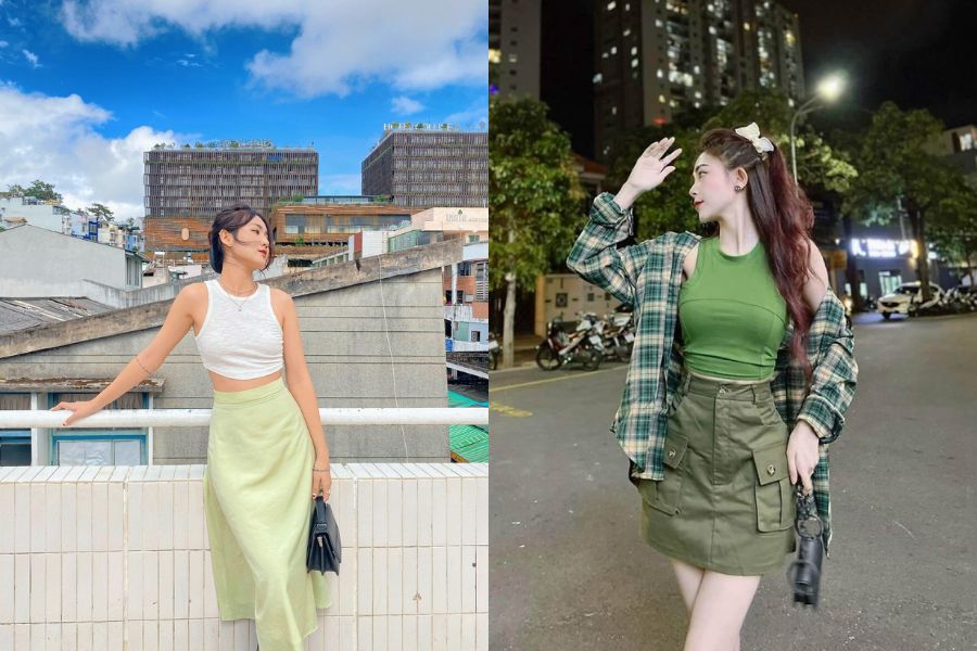 Áo ba lỗ dáng croptop dành cho những cô nàng yêu thích phong cách hiện đại