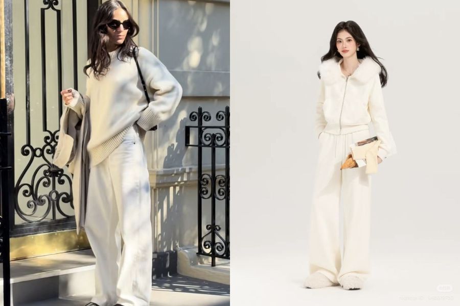 Đây là tông trắng hơi ngả kem nhẹ, mịn màng và êm ái