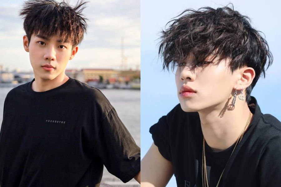 tóc mullet uốn con sâu