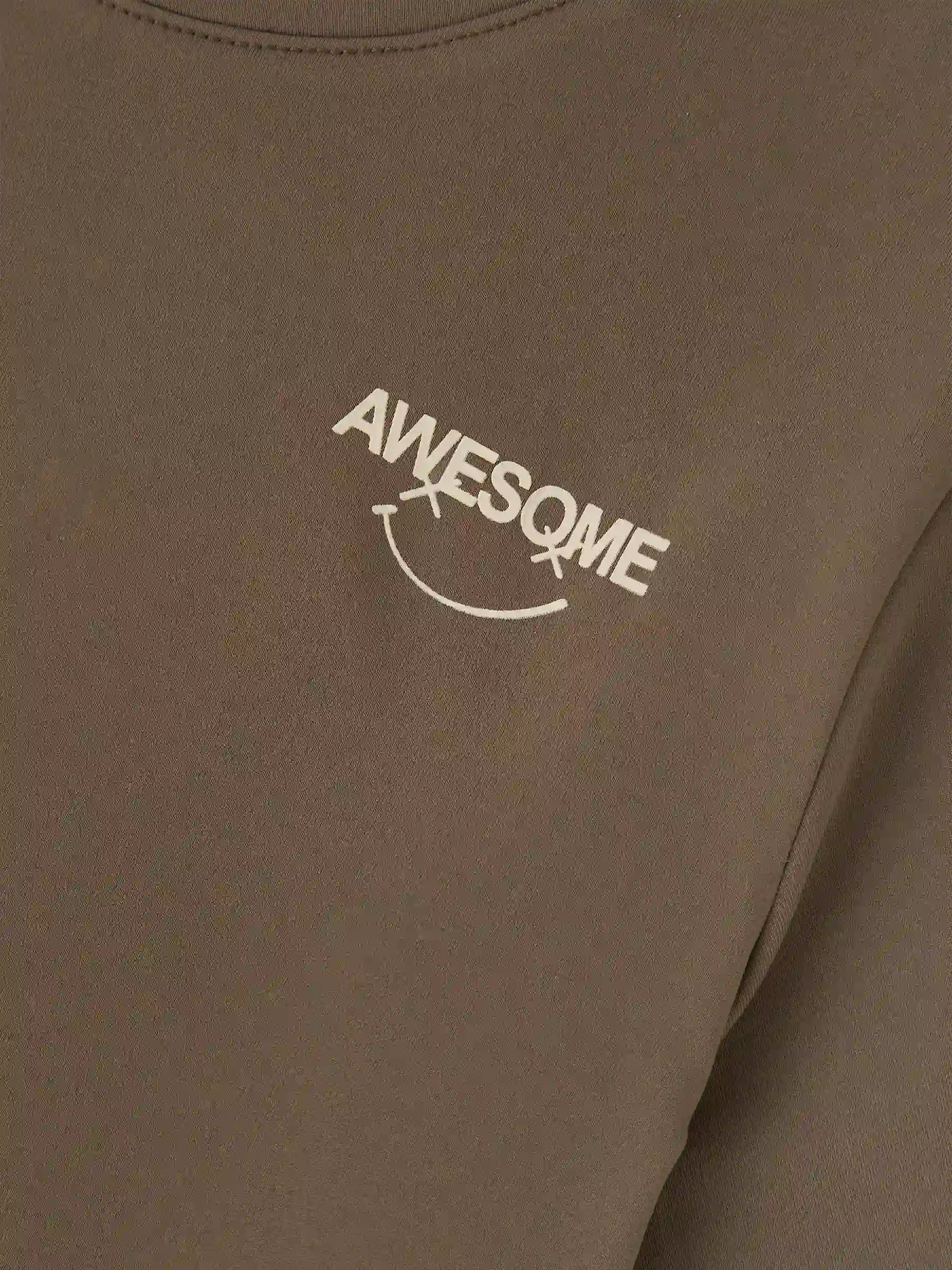 Áo Giữ Nhiệt Bé Trai Cổ Tròn 5S Fashion Lót Nỉ Bông Slimfit B0AGN25005