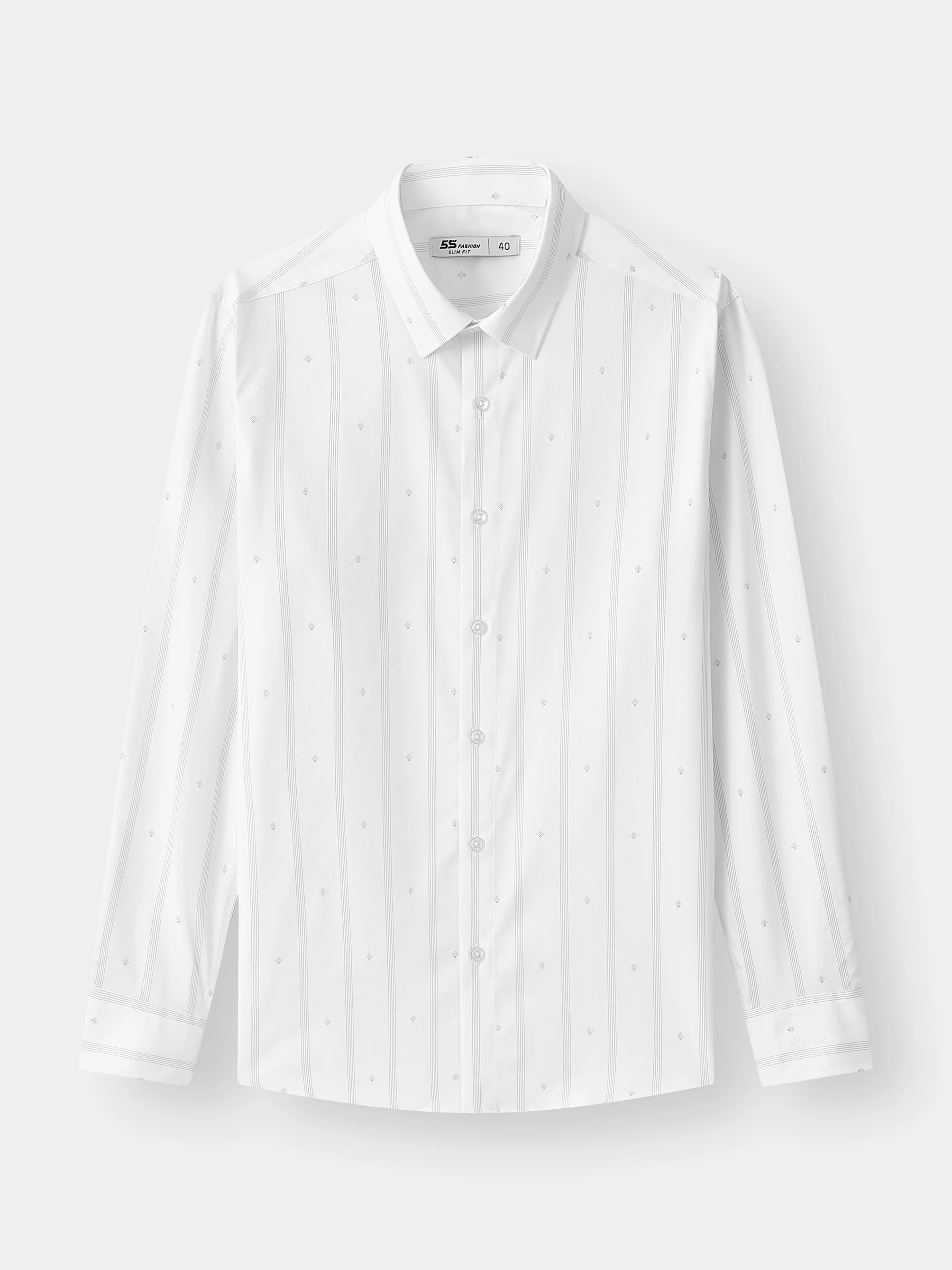 Áo Sơ Mi Nam Dài Tay 5S Fashion Họa Tiết Phom Slimfit M0ASM25012