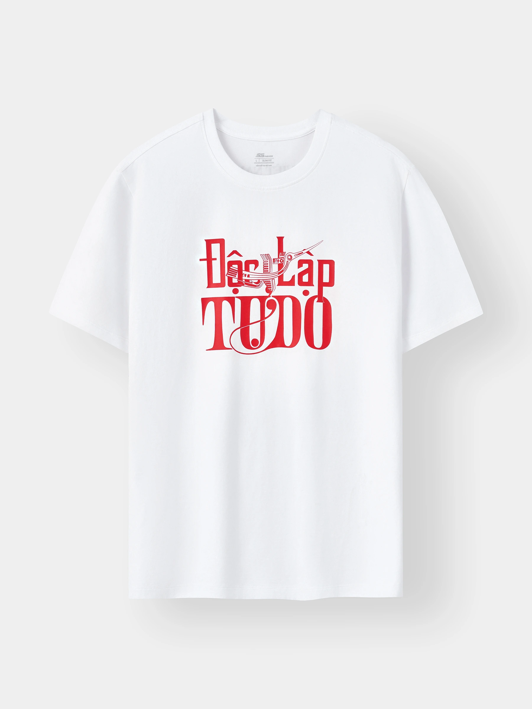 Áo Thun Cờ Đỏ Sao Vàng Unisex 5S Fashion In Độc Lập Tự Do ATS25080