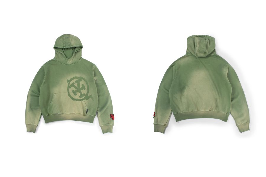 Hoodie xanh rêu local brand Dirty Coins