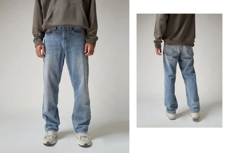 Denimaniac -  Brand quần jeans ống suông nam cao cấp