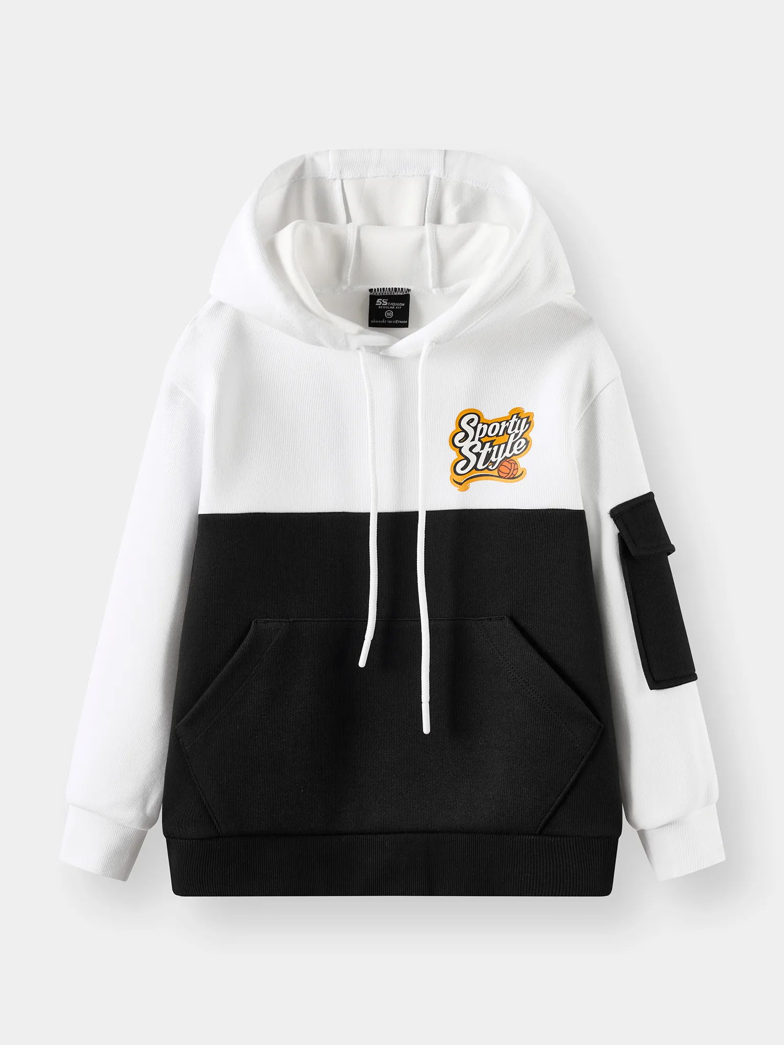 Áo Nỉ Hoodie Bé Trai 5S Fashion Can Phối BBANI25008