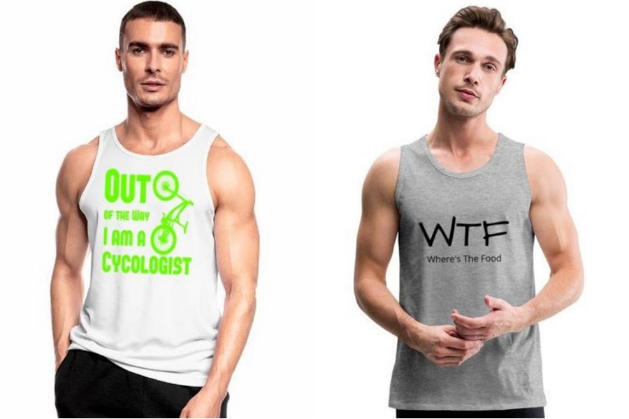 Với chàng trai yêu thích style năng động thì áo thun tanktop slogan sẽ là lựa chọn hàng đầu