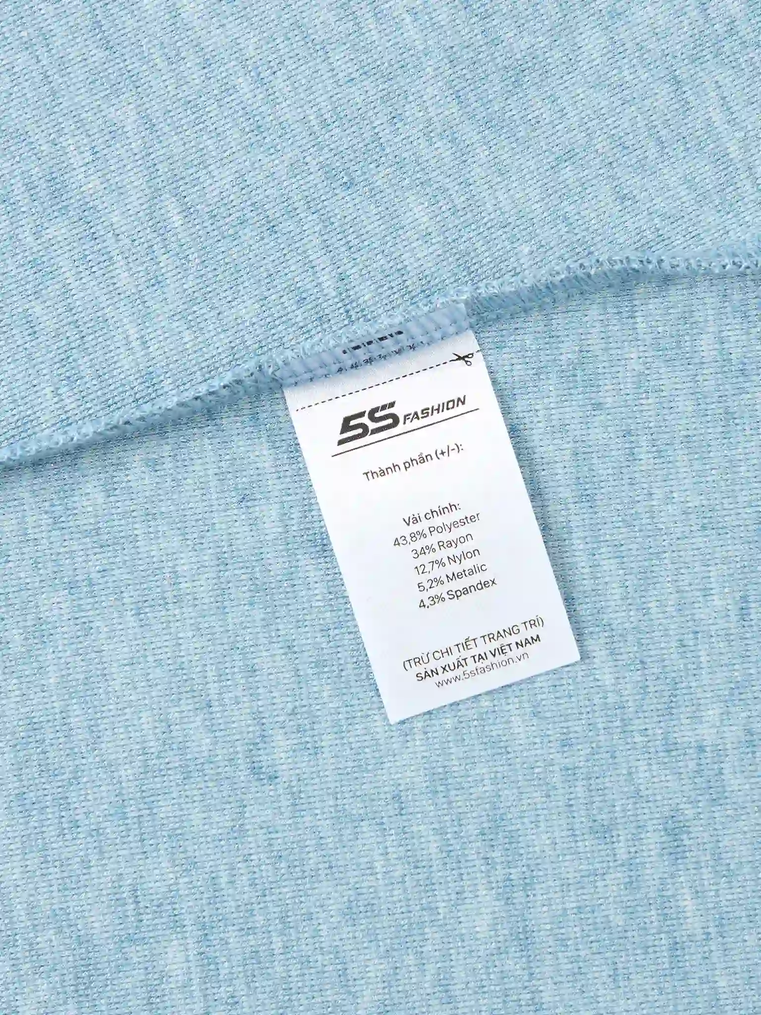 Áo Thun Nữ 5S Fashion Cổ Tròn Vải Hiệu Ứng Melange W0ATH25003