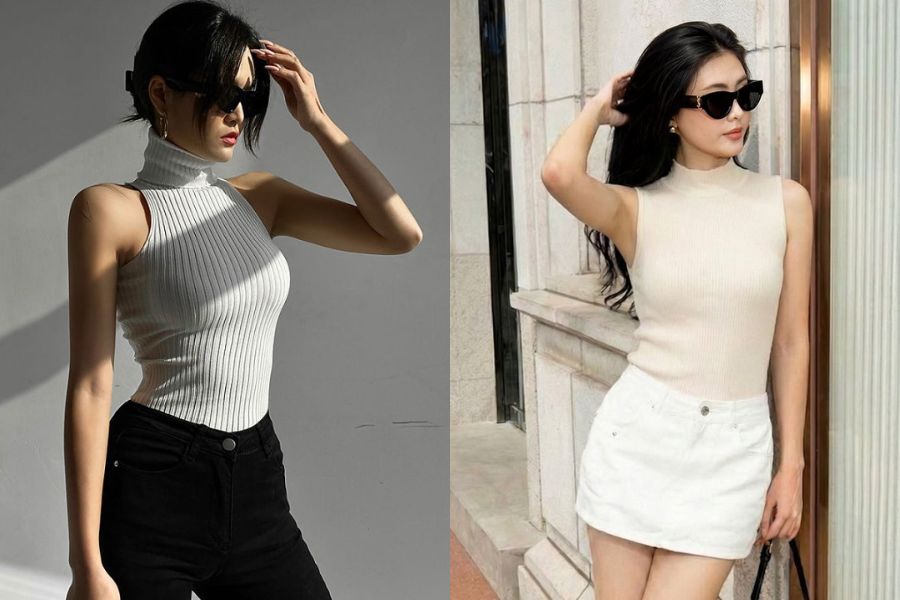 Áo ba lỗ cổ cao